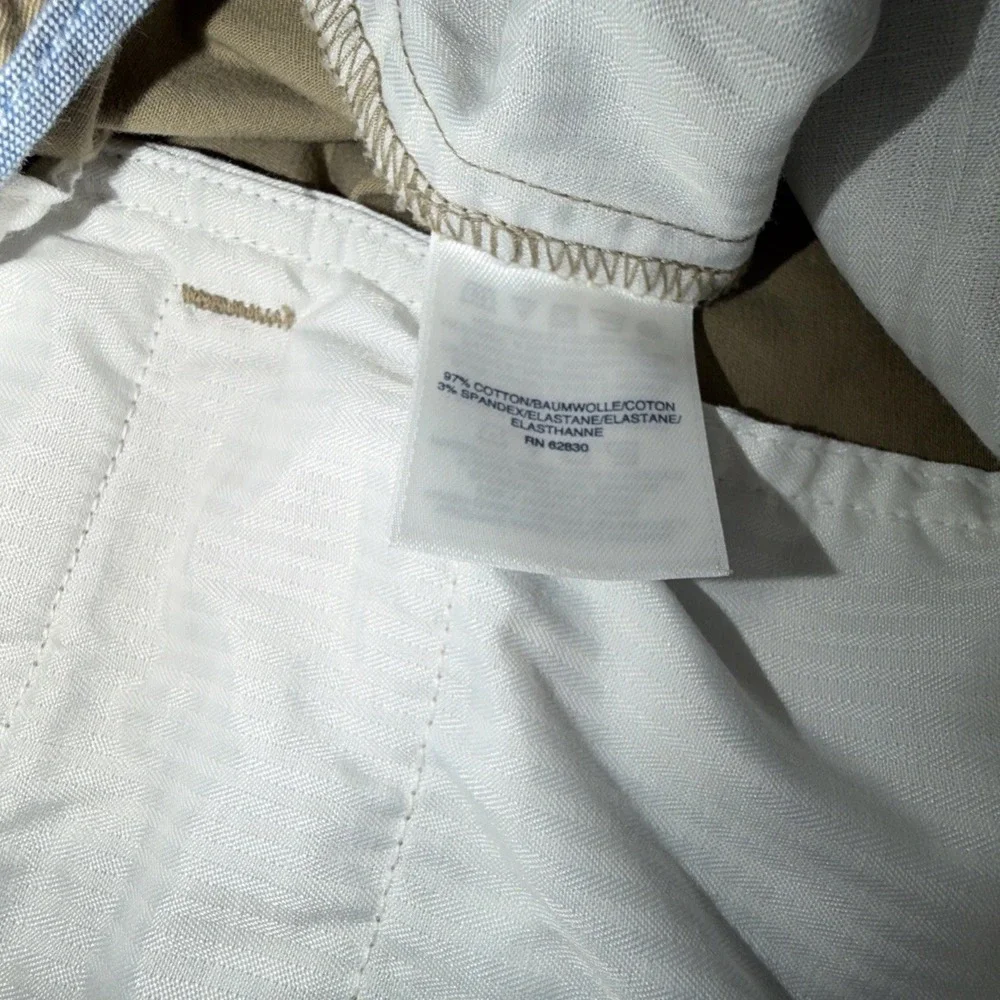 Lands' End Men's Khaki Comfort Waist Plain Front 11